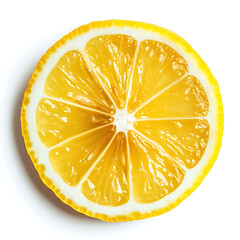 Aufkleber - Lemon slice isolated on white