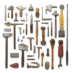 Aufkleber - Large page of tools on white background