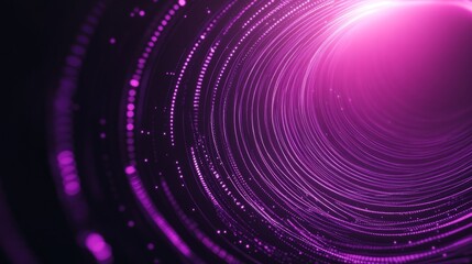 Poster - A purple spiral with a pink light shining on it