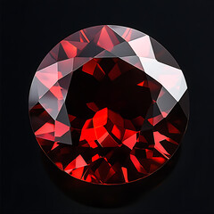 Fototapete - Red round shaped garnet