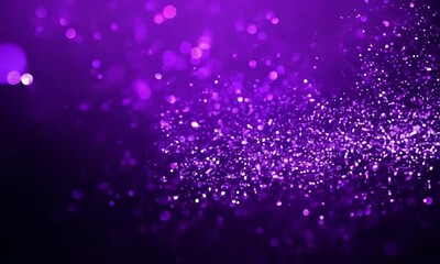 Wall Mural - Purple Sparkle: A mesmerizing abstract background with a captivating swirl of shimmering purple dust particles. The image evokes a sense of magic, mystery, and ethereal beauty.