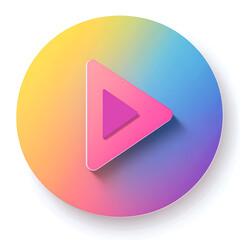 Aufkleber - Play button icon