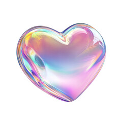Poster - 3d hologram heart shape. isolated png