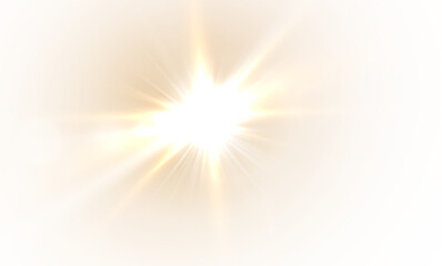 Wall Mural - png light effect. spotlight spark. stadium lighting. sunlight, spot lighting with insert bams of ice