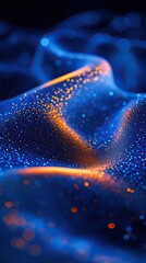 Poster - Abstract Background. Blue and orange gradient.
