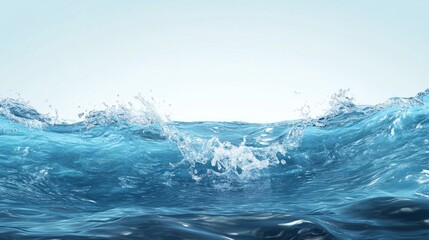 Poster - A large wave crashing into the ocean