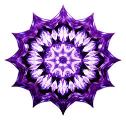 Canvas Print - PNG Purple kaleidoscope pattern white background accessories.