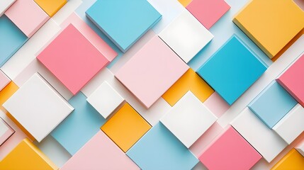 Poster - Abstract Colorful Geometric Shapes Background