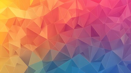 Poster - Abstract Geometric Pattern with Triangles and Gradient Colors