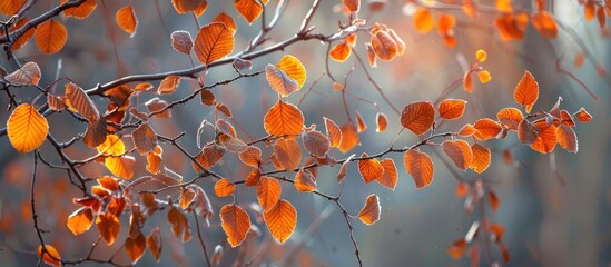 Wall Mural - Autumn Leaves On The Branches Of Trees There Is Something Incredibly Nostalgic And Meaningful About The Annual Fall Leaf Cascade