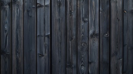 Poster - Anthracite gray wooden board facade texture featuring a background with ample copy space