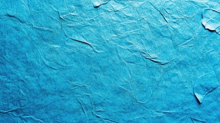 Poster - Textured bright blue turquoise paper with a mottled design ideal for use as a minimalist object background