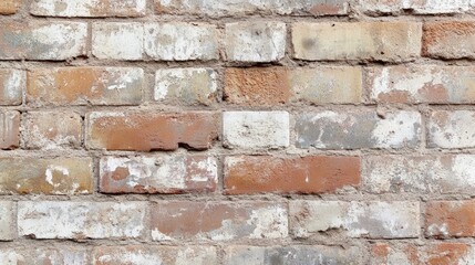 Poster - Light toned brick texture featuring a delicate background pattern