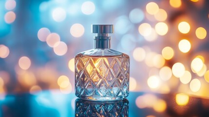 Poster - Elegant Perfume Bottle with Soft Blurred Background