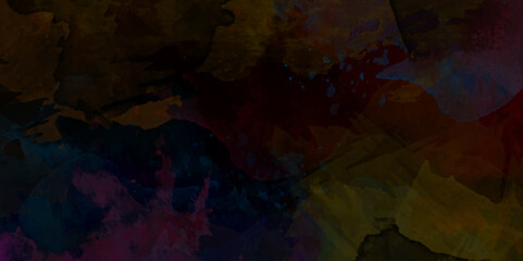 Wall Mural - multicolor grunge texture with beautiful stylish modern abstract background. Watercolor on deep dark red and blue paper background vivid textured aquarelle painted. blurred photo. Smoke cloudy vector