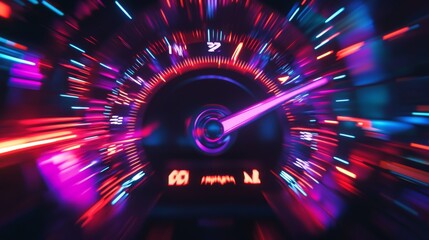 Fototapete - Abstract Motion Blur of Speed and Energy