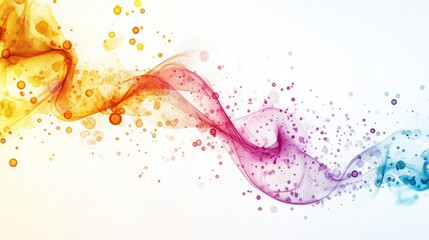 Poster - stock market concept featuring abstract patterns of fluctuating stock prices in vibrant colors.