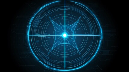 Poster - Futuristic Digital Target Interface Design