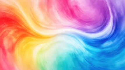 Poster - Abstract watercolor swirl of electric currents, dynamic energy waves in a colorful, artistic portrayal