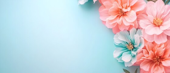 Aufkleber - Soft focus shot of beautiful cosmos flowers in a dreamy pastel color palette creating a tranquil and enchanting natural scene perfect for various design and decor purposes