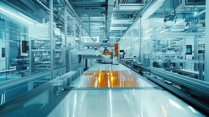 Poster - Modern Machinery in Automated Manufacturing Facility