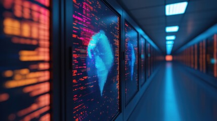 Poster - Digital Earth Surrounded by Data and Graphs