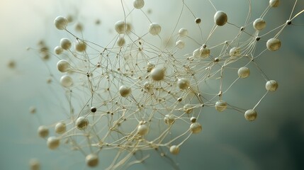 Poster - Serene Network Concept Map with Abstract Elements