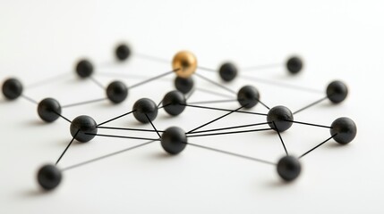 Poster - Serene Concept of Network Map Connections