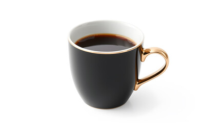 Elegant coffee on white background. Generative AI