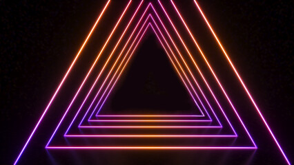 Leinwandbilder - Abstract background technology neon light background,mock up stage for product presentation,3D rendering
