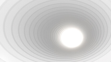 Leinwandbilder - Abstract background white arch structure,3D rendering