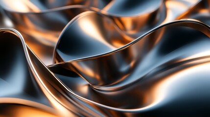 Leinwandbilder - A three-dimensional abstract art scene with organic shapes floating in space, decorated with glossy surfaces and soft lighting, creating a lively and futuristic feel.