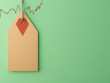 ©  Green Creator - Market value, price tag and stock chart, 3D illustration