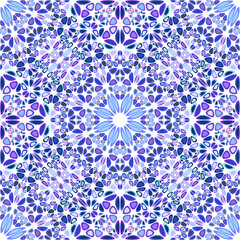 Poster - Seamless abstract geometrical mandala ornament pattern design - bohemian oriental spiritual vector background