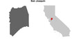 © David Zydd - San Joaquin County (California) blank outline map set