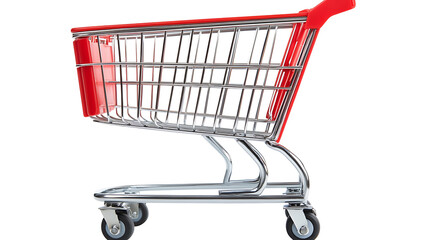 Shopping Cart Isolated on White Background
