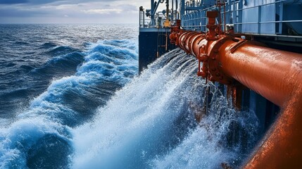 An overview of treatment options during ballast water exchange at sea.