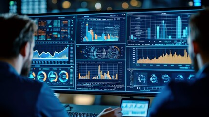 Poster - Data Analysts Working with Digital Dashboards