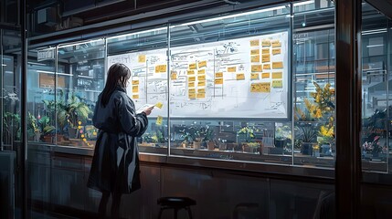 Poster - Creative Workspace with Digital Painting Inspiration