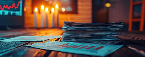 Poster - Dynamic Workspace with Financial Reports and Candles