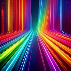 Wall Mural - abstract neon rainbow colors stripes background