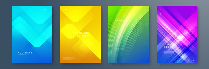 Poster - Modern Abstract Posters With Bold Geometric Designs