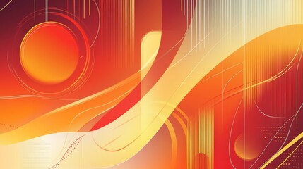 Poster - Modern abstract background with geometric shapes, lines and gradients, creating a stylish and futuristic design.