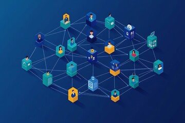 Digital Network of Connected People and Collaboration