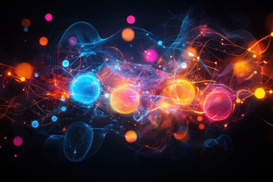 Vibrant Quantum Pulses in Digital Computing Visuals
