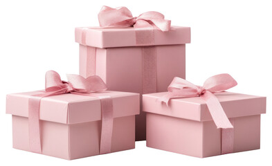 Wall Mural - PNG Pink gift boxs boxes pink gift boxes letterbox.