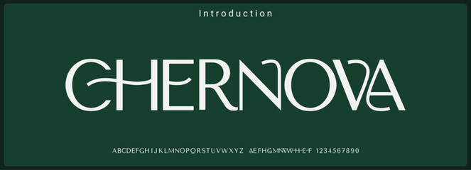 Wall Mural - luxury and elegant vector font. minimalist serif alphabet with variation. typography urban style alp