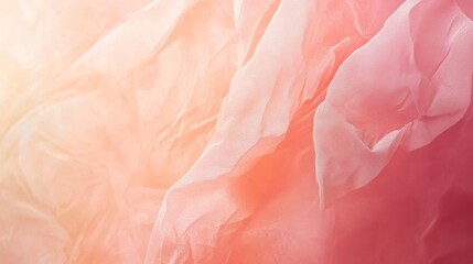 Poster - The background is a gradient of soft pink to peach, creating a delicate and elegant pastel effect.