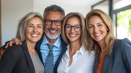 Aufkleber - Global business team with digital connections and holograms, ideal for technology-driven ads