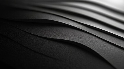 Poster - The black background has a texture with a slight grain effect, adding depth and sophistication to the simple and elegant design.
